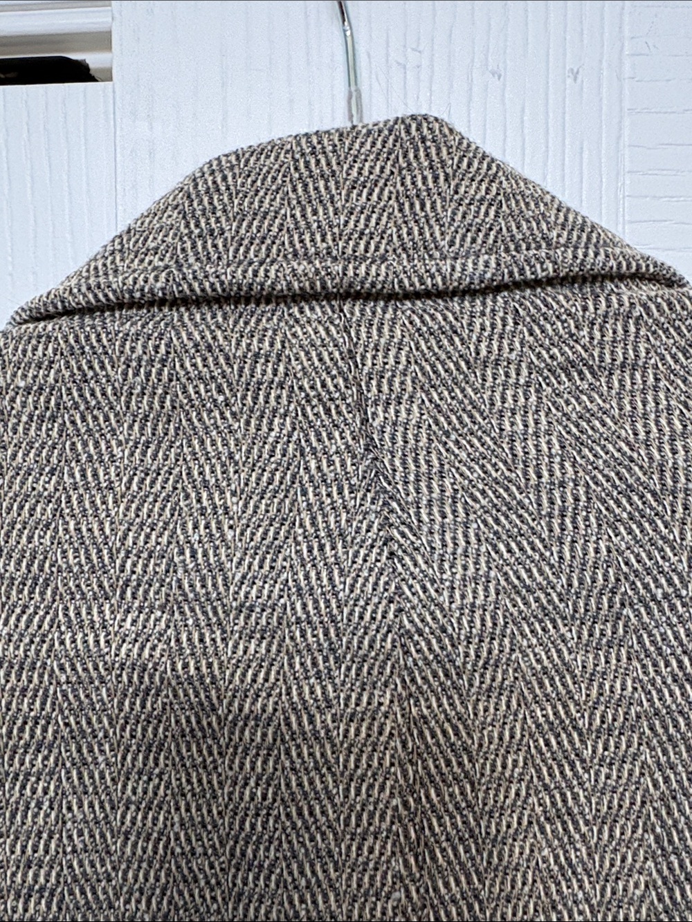 Rena Rowan Women's Taupe Herringbone Blazer Jacket - Picture 13 of 14